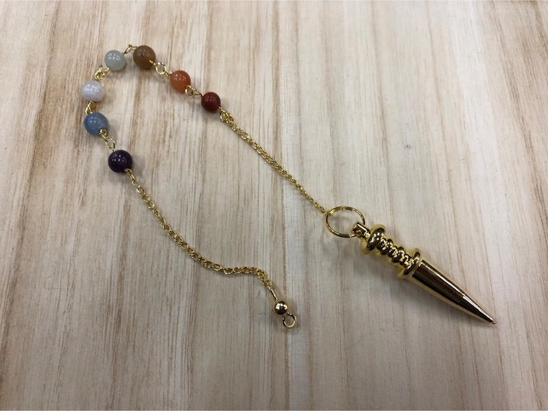 Péndulo Karnac con cadena chakras